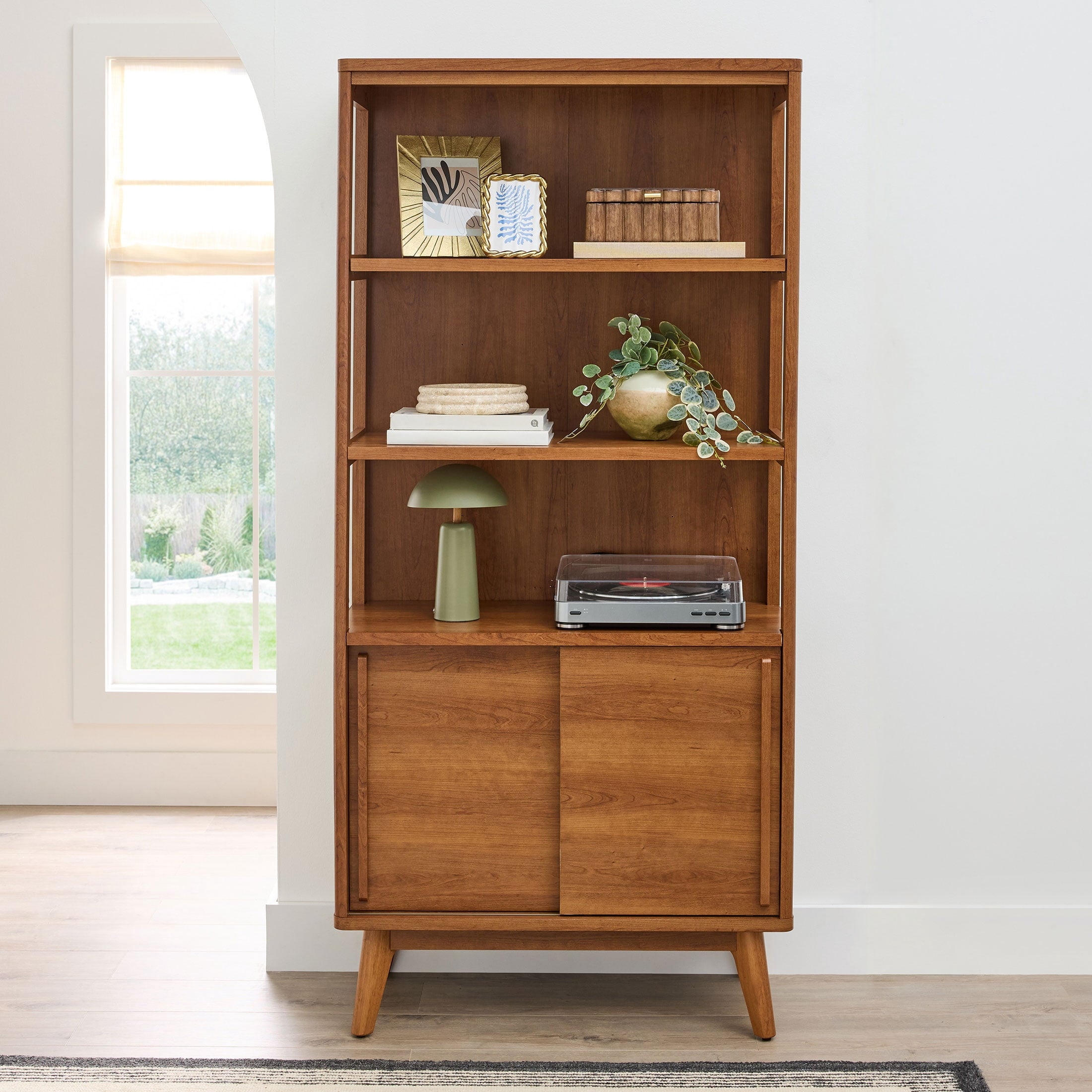AVERO™ Greyson Bookcase, Acorn Finish - AVERO™
