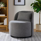 AVERO™ Juliet Modern Arch Swivel Accent Chair, Gray - AVERO™