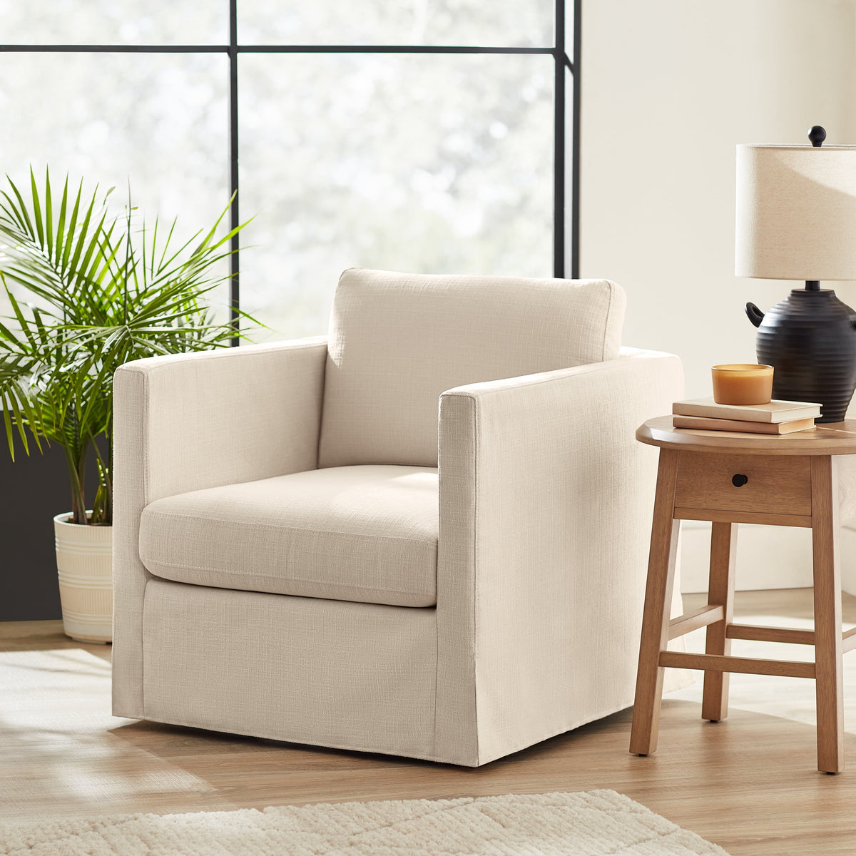 AVERO™ Waylen Swivel Accent Chair, Wheat
