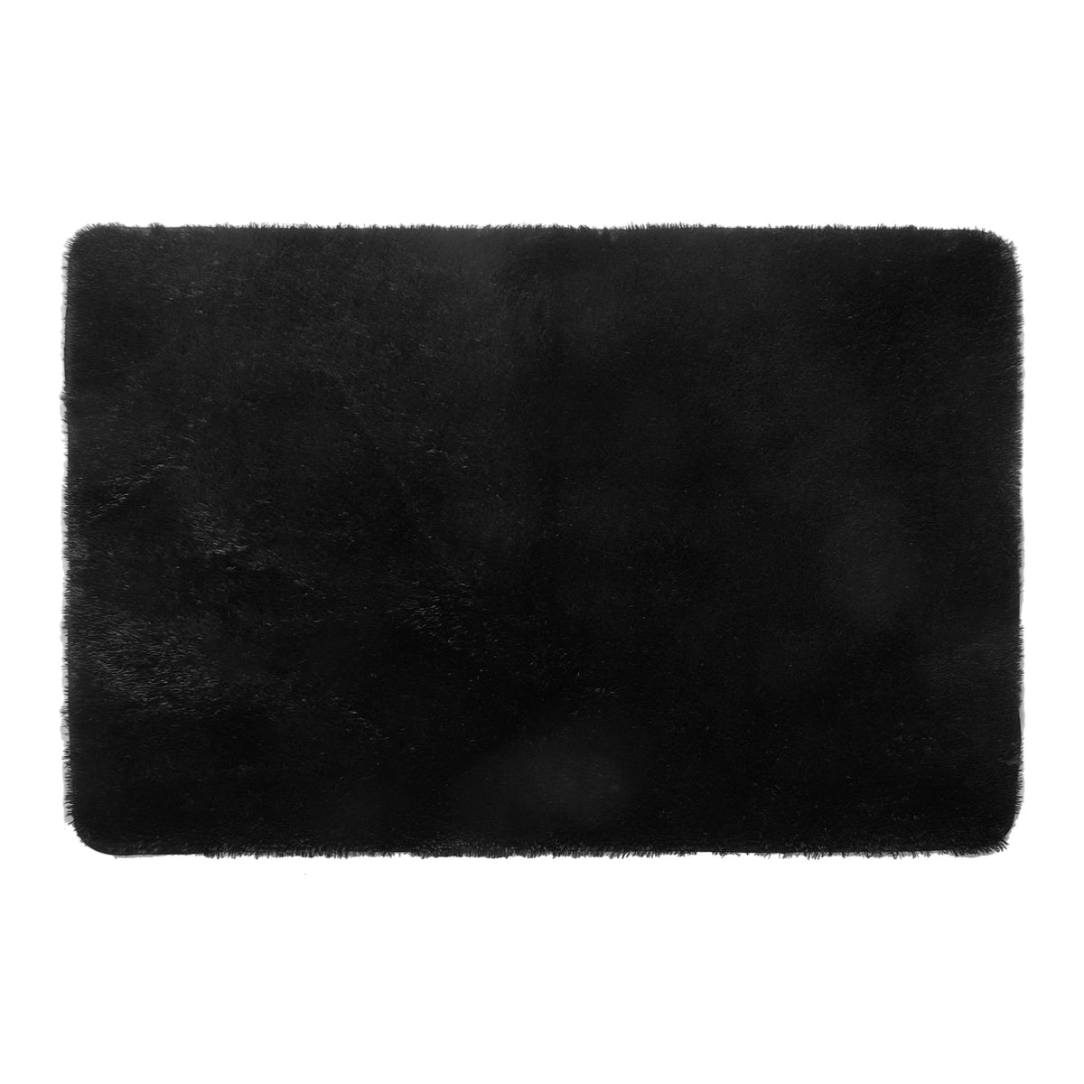 AVERO™ Cushion Shag Bedroom Rug For Adults, Black, 4'x6' - AVERO™