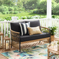 AVERO™ Lilah Outdoor Wicker Loveseat, Black - AVERO™