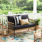 AVERO™ Lilah Outdoor Wicker Loveseat, Black - AVERO™