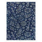AVERO™ Navy Space Indoor Kids Rug, 4' x 5'5" - AVERO™