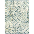 AVERO™ Patchwork Loop Print Blue Green Indoor Area Rug, 5' x 7' - AVERO™