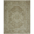 AVERO™ Traditional Plush Beige Medallion Indoor Area Rug, 7' 9" x 10' - AVERO™