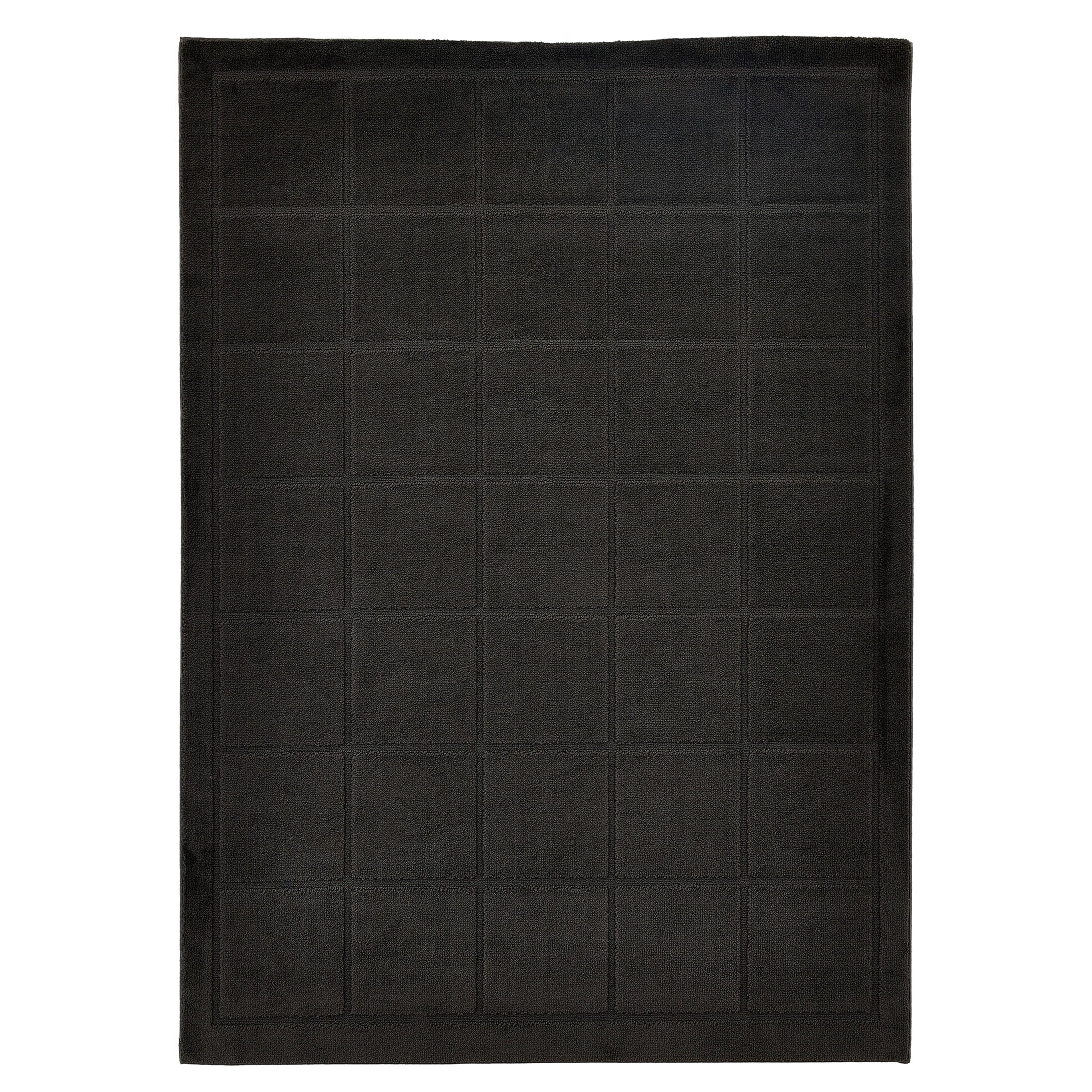 AVERO™ Solid High Low Tufted Grid Dark Green Indoor Area Rug, 8' x 10'