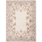 AVERO™ Tan Floral Faux Fur Indoor Area Rug, 4 ft x 5 ft 6 in - AVERO™