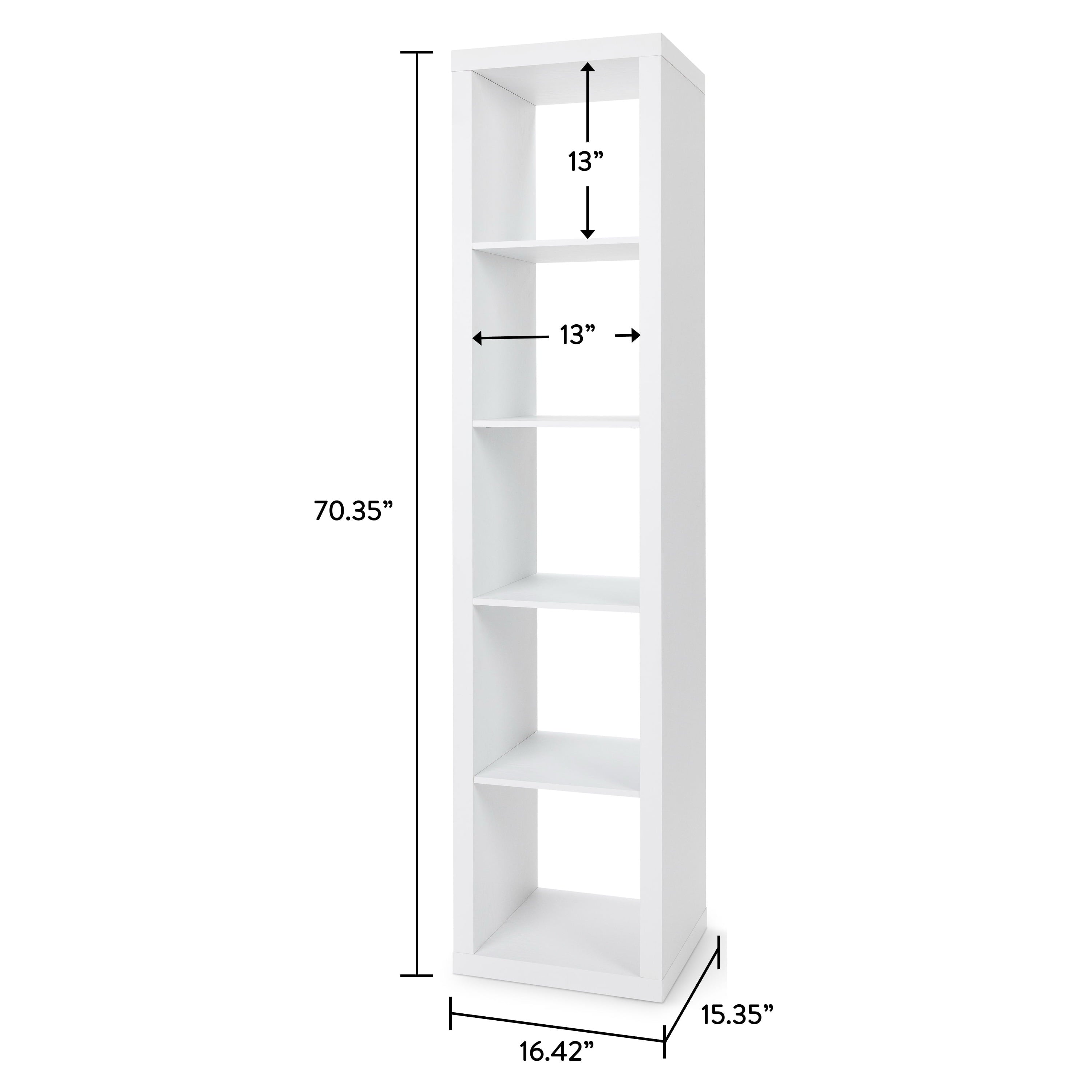 AVERO™ 5 Cube Vertical Storage Organizer, White Texture - AVERO™