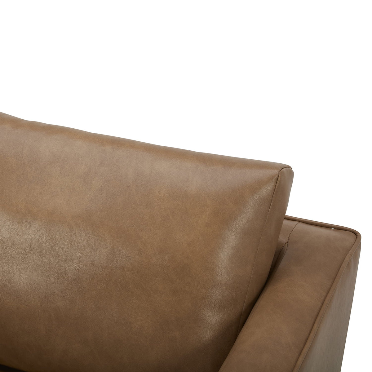 AVERO™ Steele Swivel Accent Chair, Camel Faux Leather - AVERO™