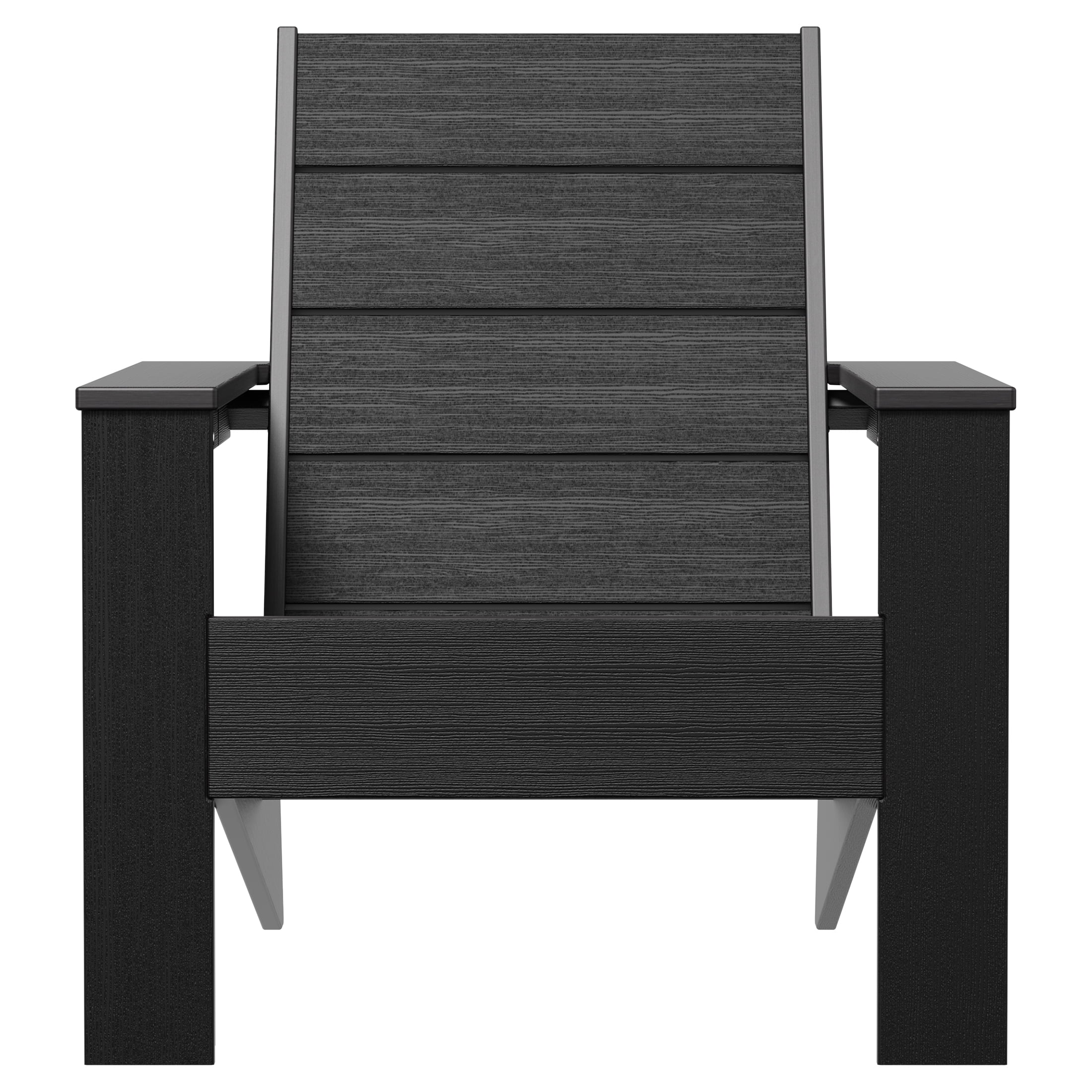 AVERO™ Ezra Outdoor HDPE Adirondack Chair, Black - AVERO™
