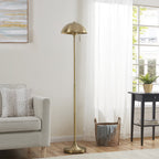 AVERO™ 62" Modern Pull-chain Brass Floor Lamp with Brass Dome Shade - AVERO™
