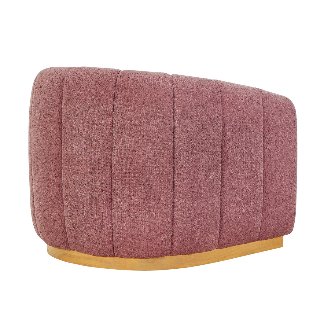 AVERO™ Lillian Accent Swivel Chair, Rose Boucle - AVERO™