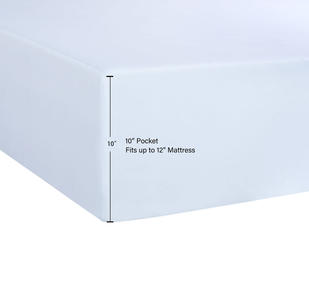 AVERO™ (4 pack) Basic Value Microfiber Bed Sheet Set, Twin, Arctic White, 3-Piece - AVERO™
