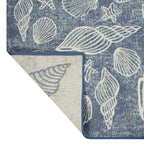 AVERO™ 5' x 7' Blue Seashell Outdoor Rug - AVERO™