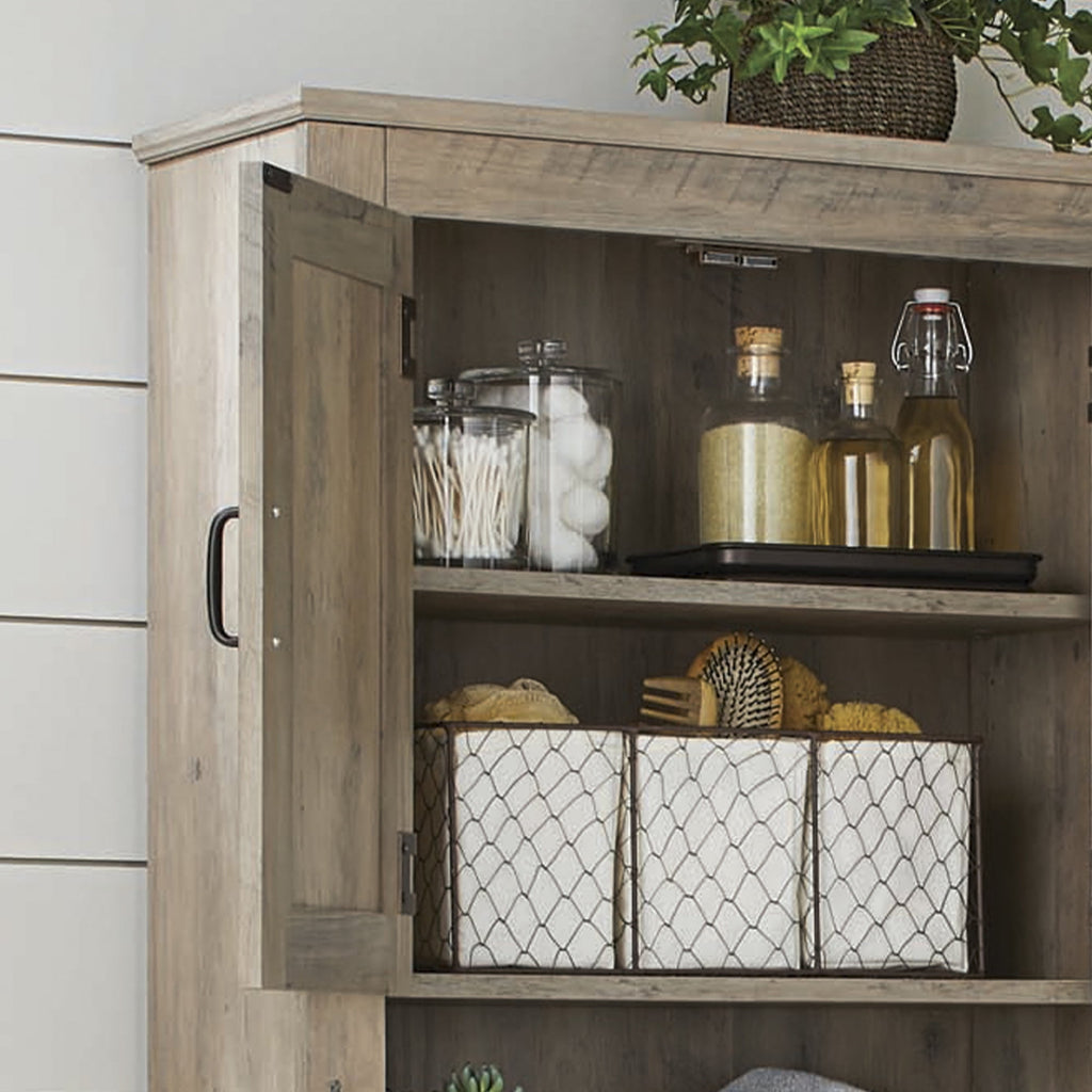 AVERO™ Over the Toilet Bathroom Storage Cabinet, Rustic Gray - AVERO™