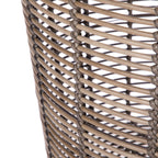 AVERO™ Round Poly Rattan Decorative Storage Basket with Handles, 18.7 in x 16.14 in - AVERO™