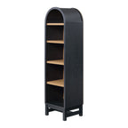AVERO™ Juliet Narrow Arch Bookcase, Rich Black and Light Honey - AVERO™