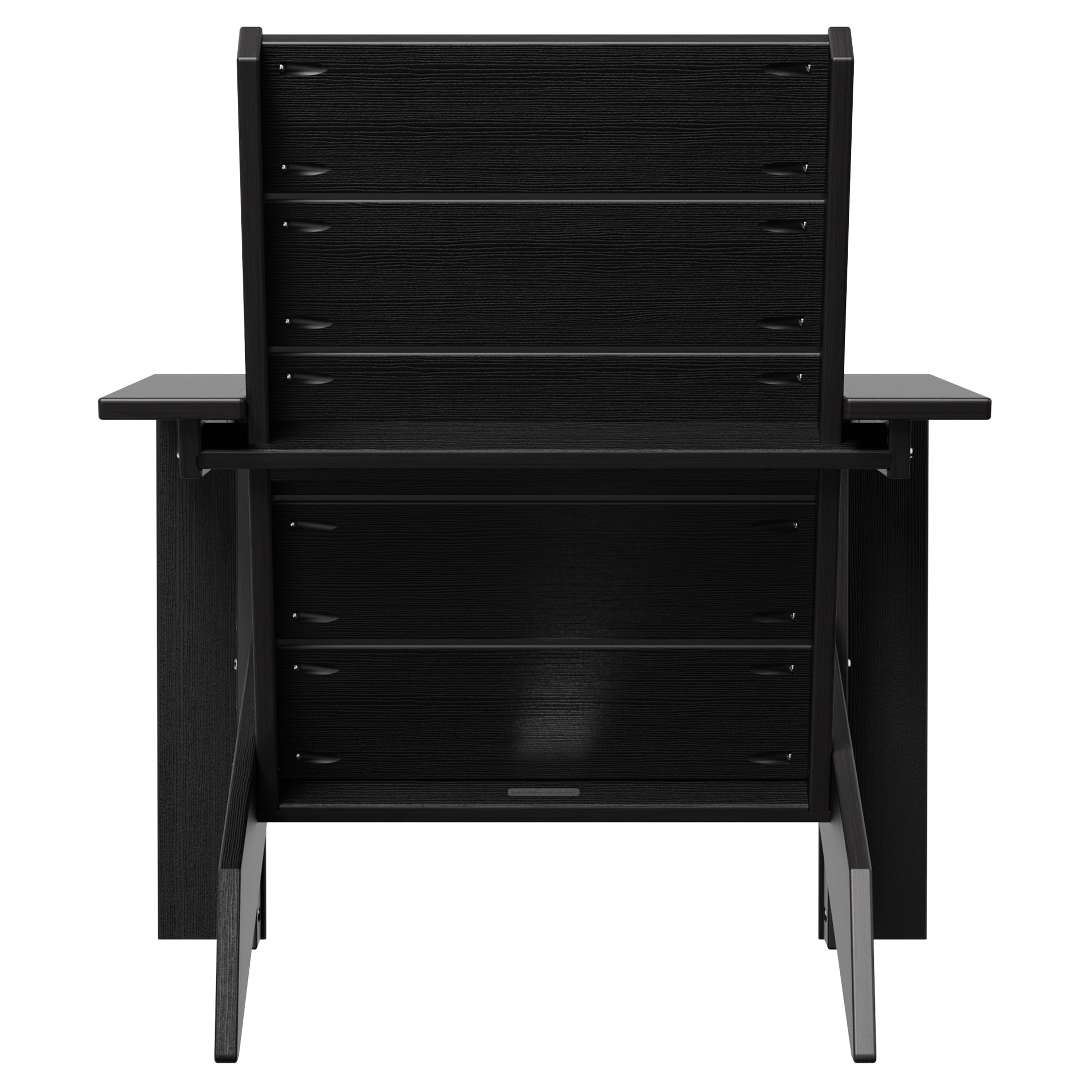 AVERO™ Ezra Outdoor HDPE Adirondack Chair, Black - AVERO™