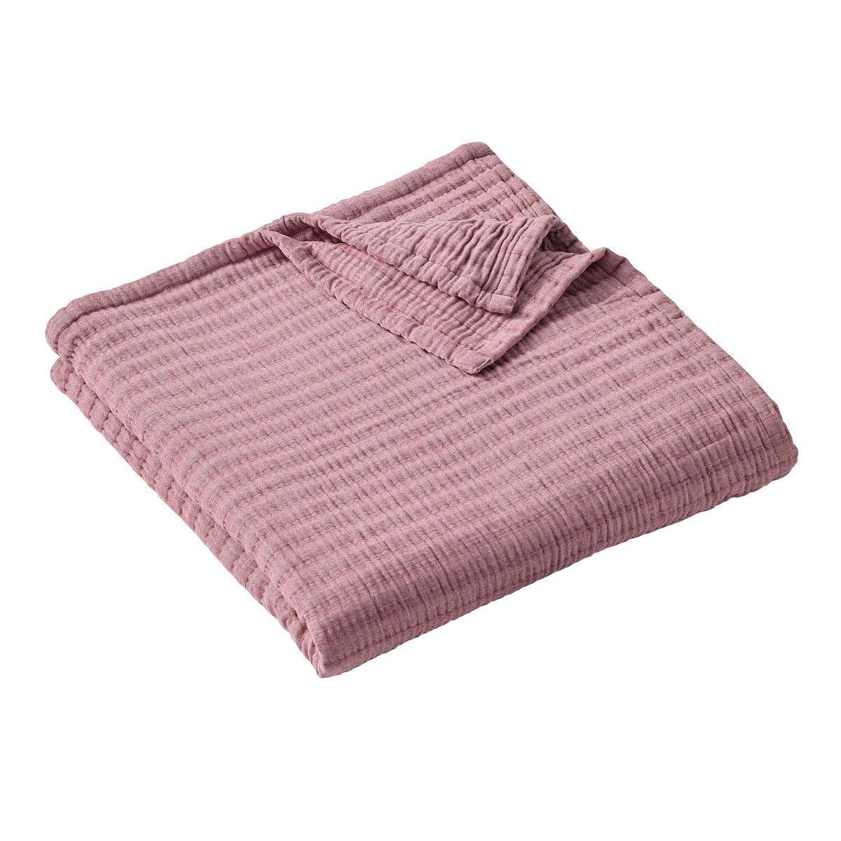AVERO™ Chenille Gauze Bed Blanket, Violet Gem, King Size, 90 x 108 in - AVERO™