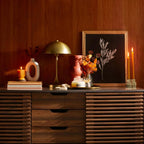 AVERO™ Modern Dome 18 in Touch On/Off Table Lamp, Brass - AVERO™