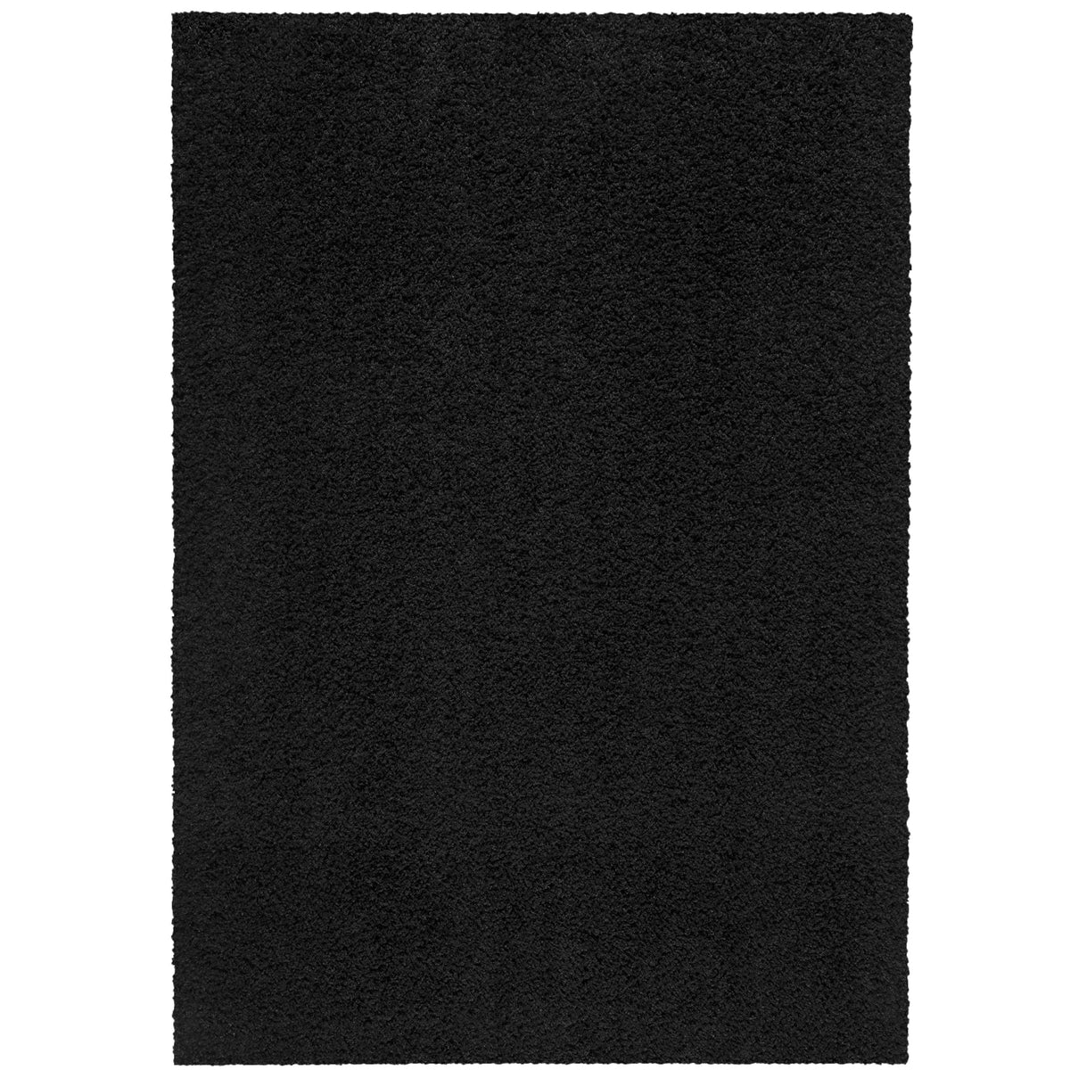 AVERO™ (2 pack) Traditional Solid Black Shag Indoor Area Rug, 3' x 4'8" - AVERO™