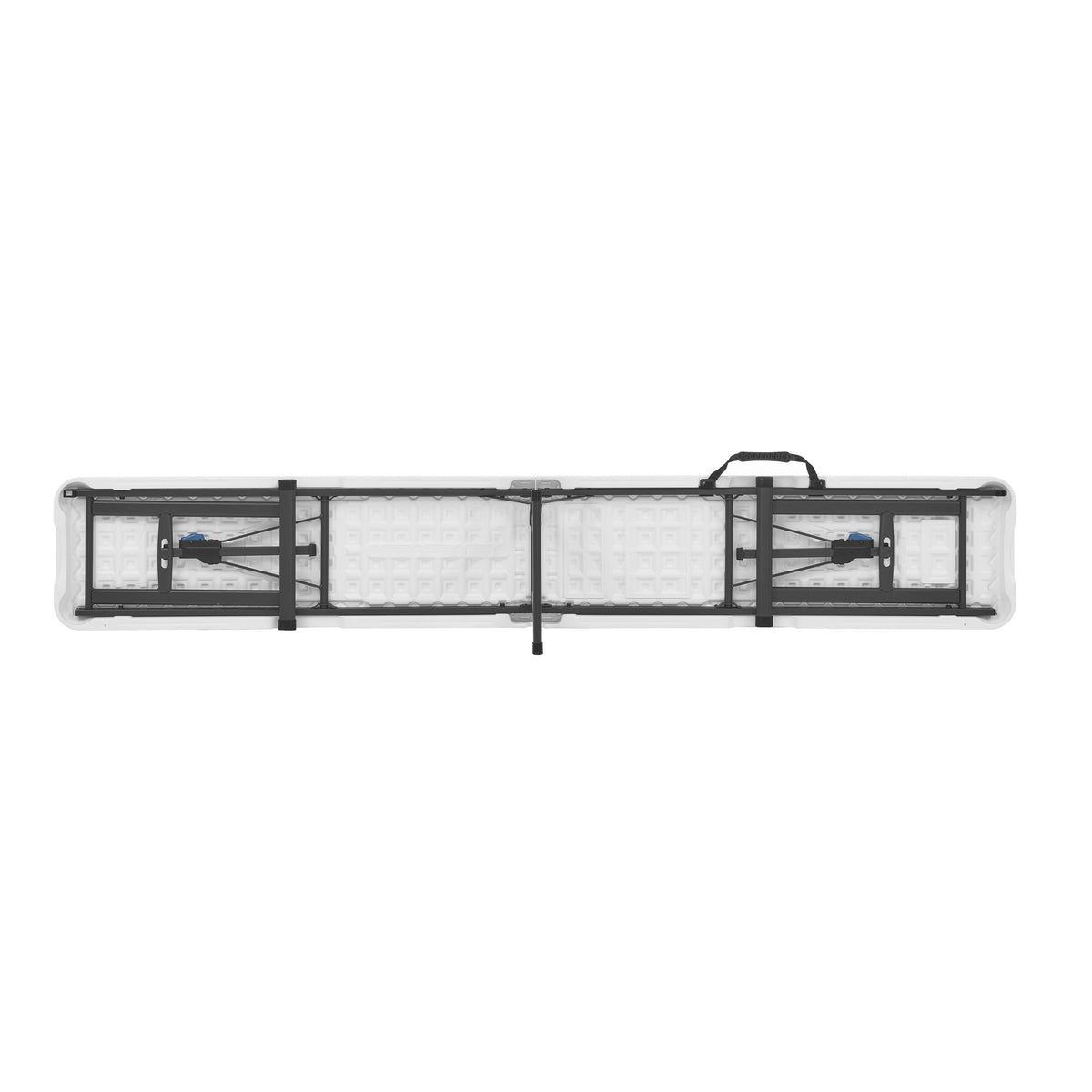 AVERO™ 6' Centerfold Bench, Steel Frame, Indoor Outdoor, Includes Carry Handle, White - AVERO™