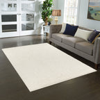 AVERO™ (2 pack) Solid Shag Indoor Area Rug, Ivory, 3 ft x 4 ft 8 in - AVERO™