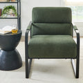 AVERO™ Wyatt Accent Chair, Olive Green Boucl - AVERO™