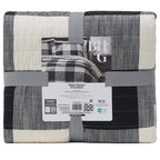 AVERO™ Buffalo Plaid Cotton Quilt, King, Black & White Bedding - AVERO™