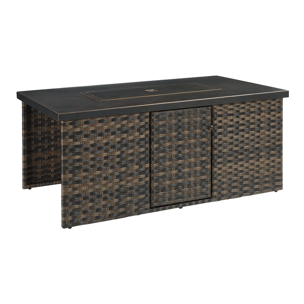 AVERO™ Rockport 4-Piece Outdoor Conversation Set with Firepit Table - AVERO™