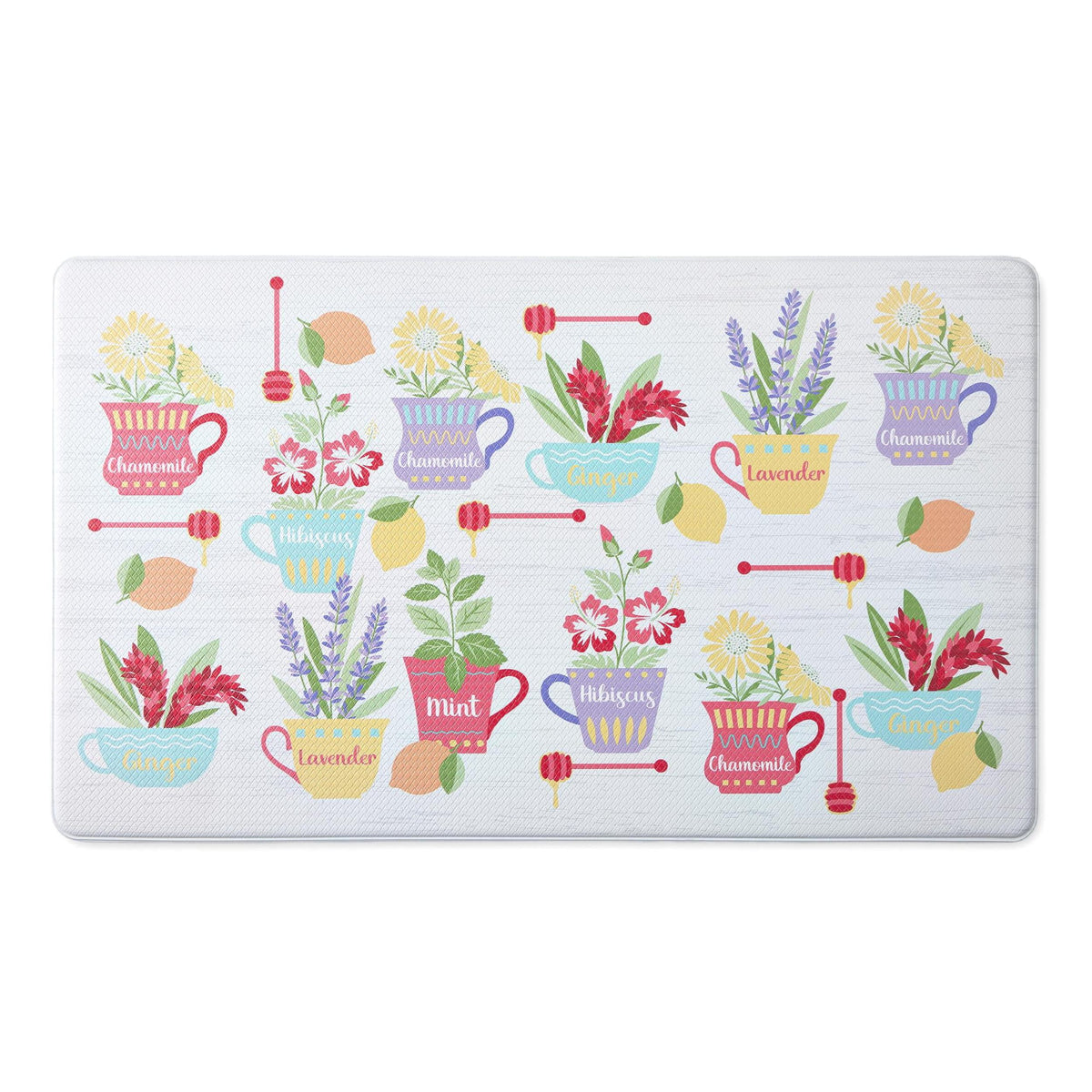AVERO™ 4 Pack Multicolor Kitchen Mat Herbal Tea 18w x 30l 1 Piece - AVERO™