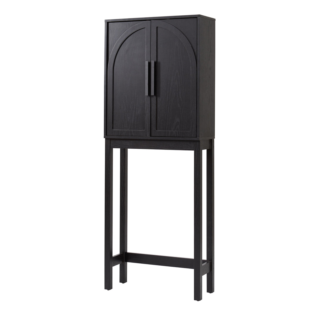 AVERO™ Juliet over-the-Toilet Space Saver Cabinet, 2 Adjustable Shelves, Black - AVERO™