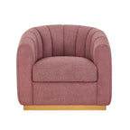 AVERO™ Lillian Accent Swivel Chair, Rose Boucle - AVERO™