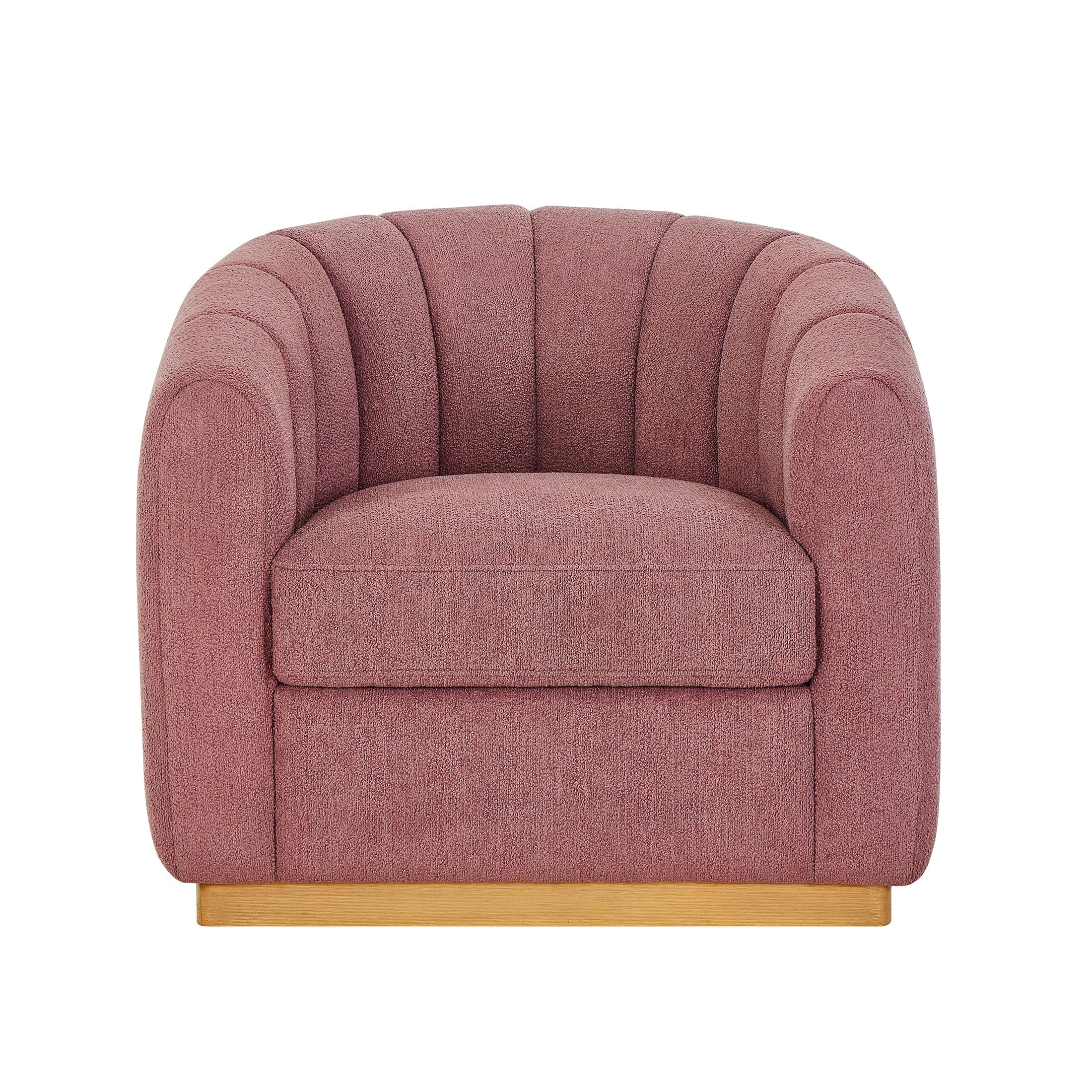 AVERO™ Lillian Accent Swivel Chair, Rose Boucle - AVERO™