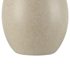 AVERO™ Cream Reactive Ceramic Table Lamp with Natural Rattan Shade, 18 in - AVERO™