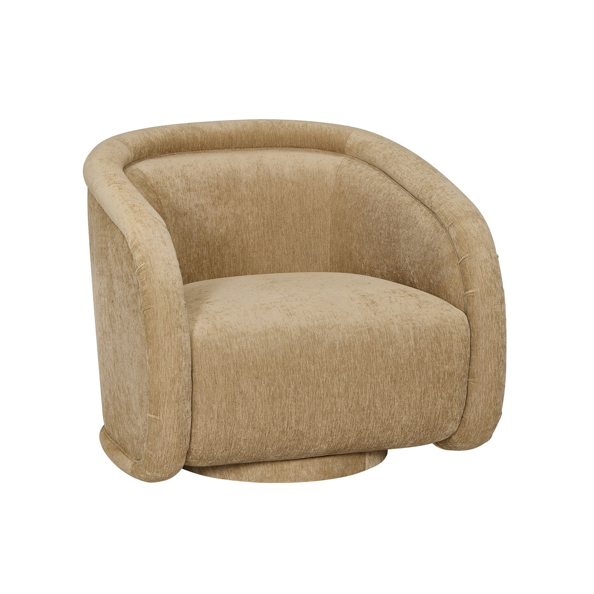 AVERO™ Sienna Swivel Accent Chair, Caramel Velvet Fabric - AVERO™