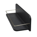 AVERO™ 23 inch Black Shelf with Gold Metal Rail - AVERO™