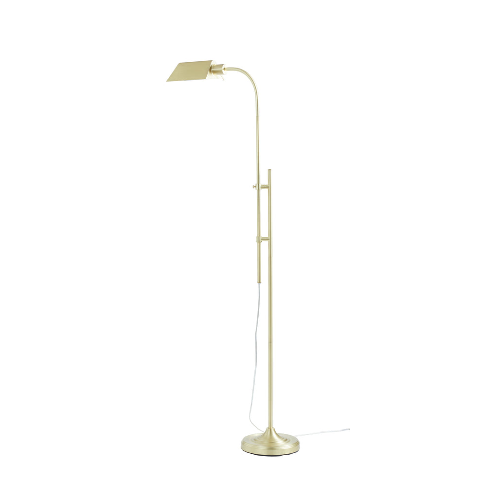 AVERO™ 1-Light Modern Adjustable Brass Floor Lamp Gold - AVERO™