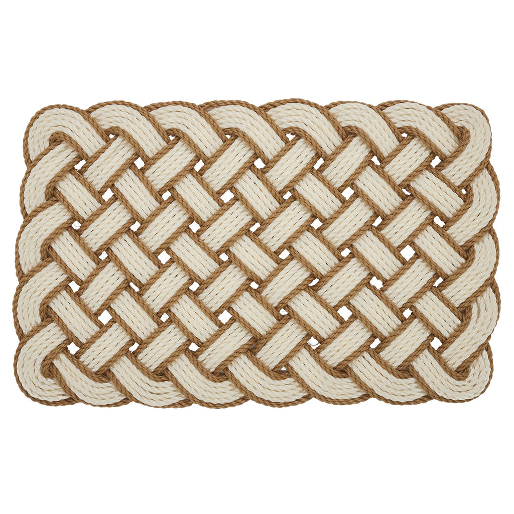AVERO™ (4 pack) Woven Pretzel Knotted PVC Outdoor Doormat, 18" x 30" - AVERO™