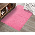 AVERO™ (2 pack) Traditional Solid Pink Youth Shag Indoor Area Rug, 3 ft x 4 ft 8 in - AVERO™