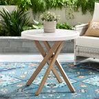 AVERO™ Paige 3-Piece Outdoor Wicker Bistro Set, White - AVERO™