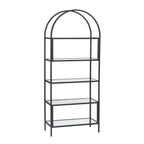 AVERO™ Nola Arch Bookshelf, Black Finish - AVERO™