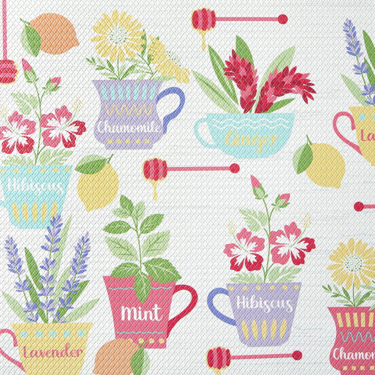 AVERO™ 4 Pack Multicolor Kitchen Mat Herbal Tea 18w x 30l 1 Piece - AVERO™
