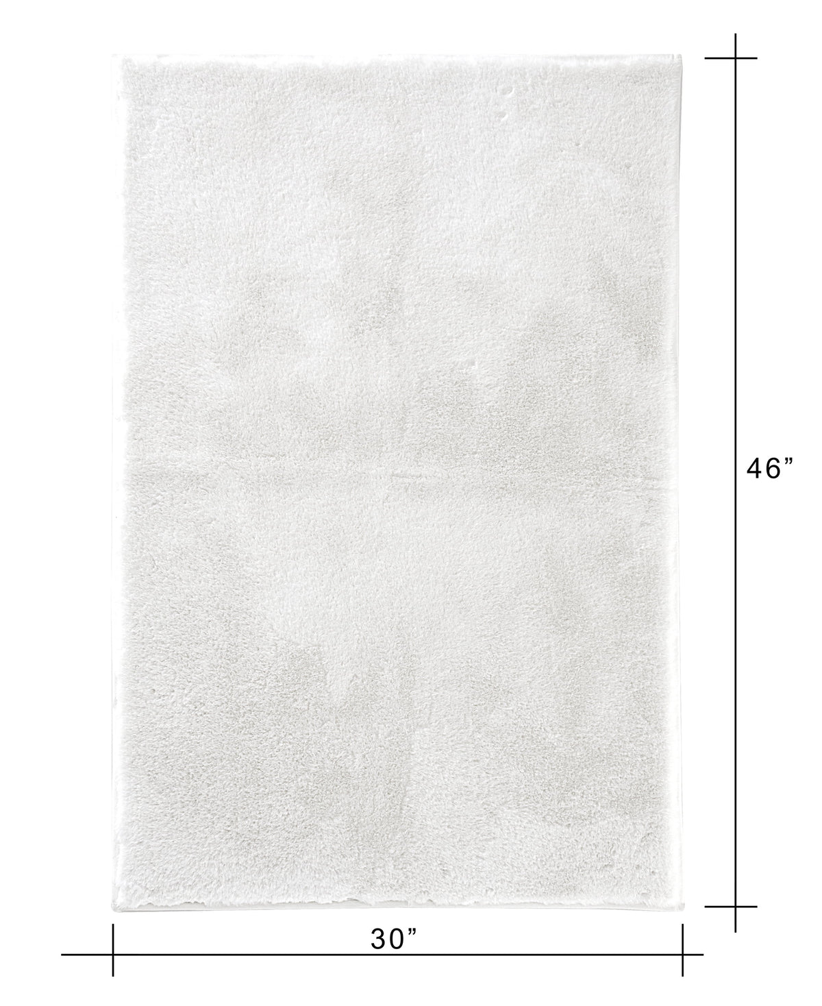 AVERO™ Solid Soft Rabbit Faux Fur Area Rug Black,30x46" - AVERO™