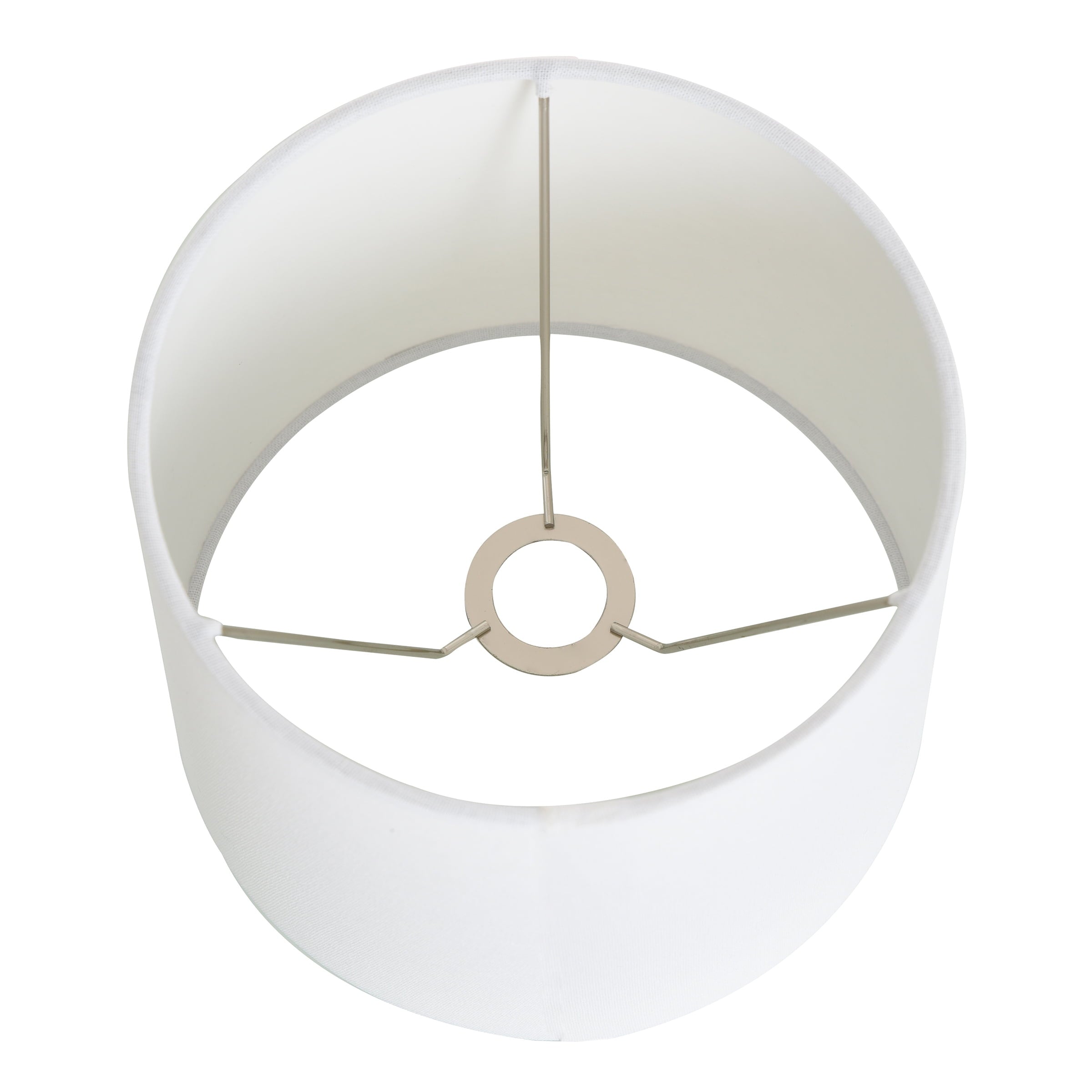 AVERO™ Wood Totem Table Lamp with White Linen Shade, 10"L x 10"W x 18"H - AVERO™