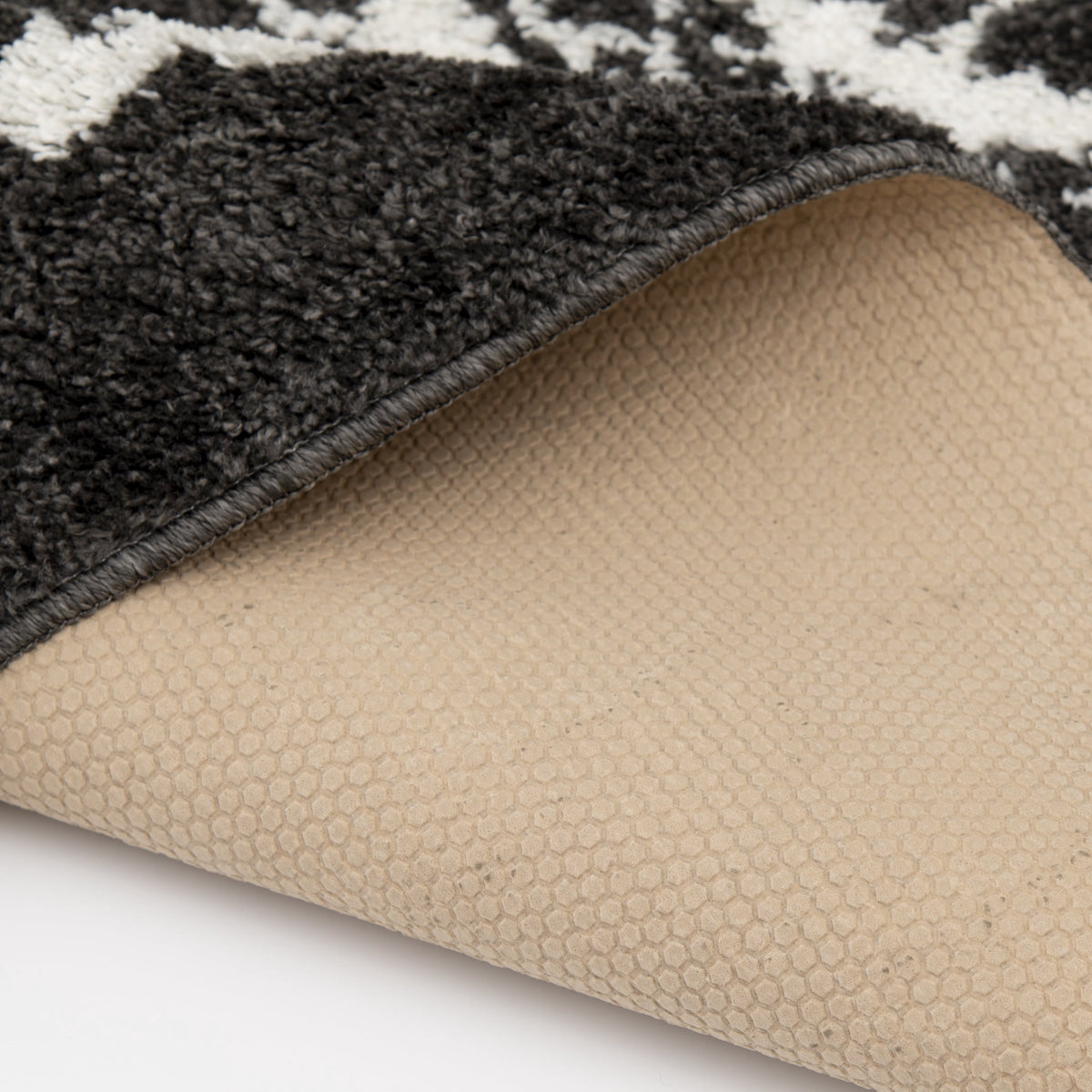 AVERO™ 9'X12' Charcoal Gray Medallion Shag Indoor Area Rug - AVERO™