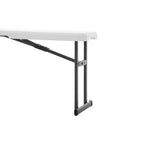 AVERO™ 6' Centerfold Bench, Steel Frame, Indoor Outdoor, Includes Carry Handle, White - AVERO™