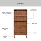 AVERO™ Greyson Bookcase, Acorn Finish - AVERO™