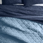 AVERO™ Down Alternative Comforter, Full/Queen - Blue, Reversible - AVERO™