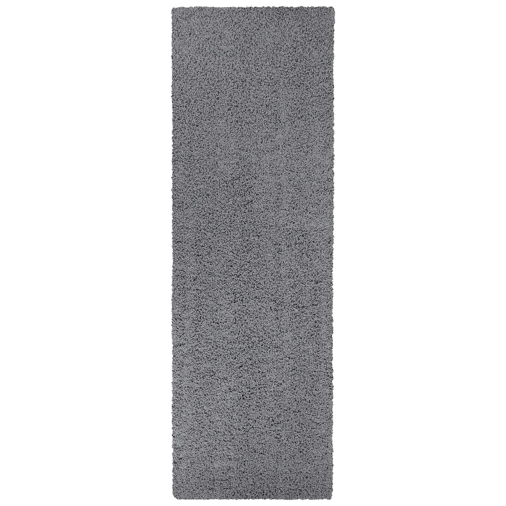 AVERO™ (2 pack) Solid Gray Shag Indoor Runner Rug, 1 ft 9 in x 5 ft - AVERO™